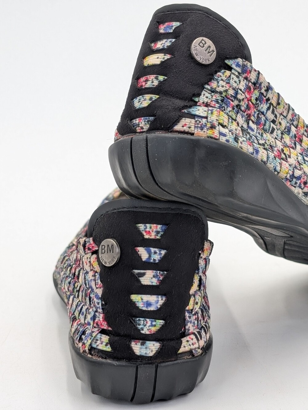 Bernie Mev BM New York Sz US 7.5 EU 38 Woven Multi-Color Confetti Ballet Flats - Picture 7 of 17